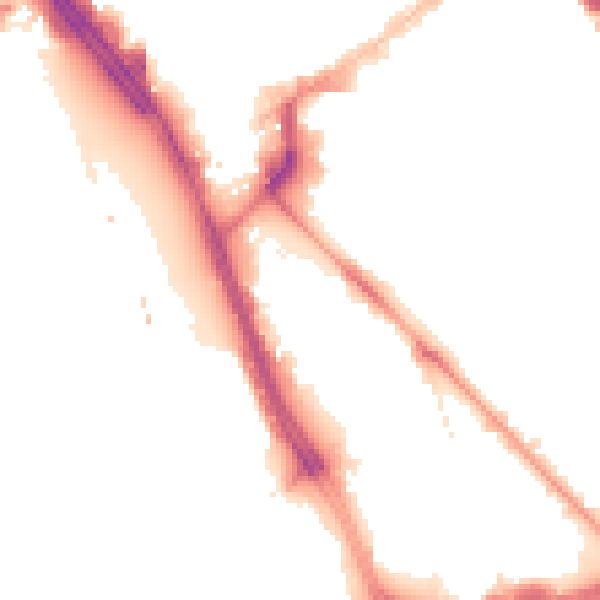 Night-time road noise heatmap for L1 8DZ