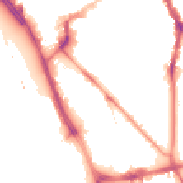 Night-time road noise heatmap for L1 8EF