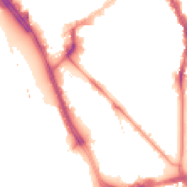 Night-time road noise heatmap for L1 8LU