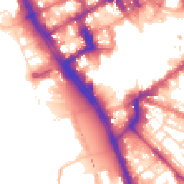 Daytime road noise heatmap for L1 8ND