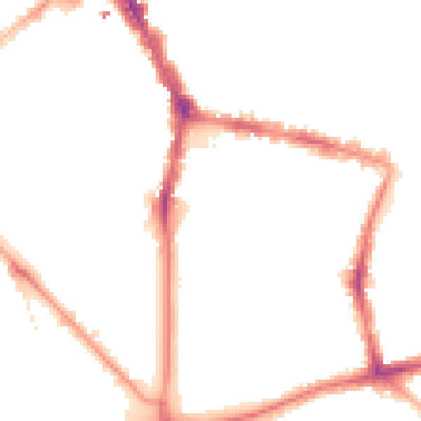 Night-time road noise heatmap for L1 9DP
