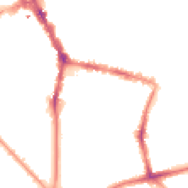 Night-time road noise heatmap for L1 9HB