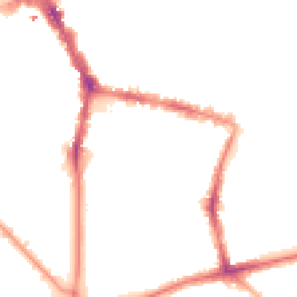 Night-time road noise heatmap for L1 9HD