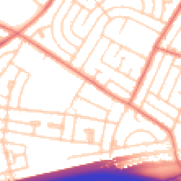 Daytime road noise heatmap for L14 0JA
