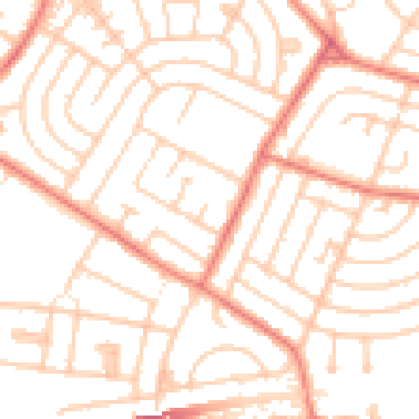Daytime road noise heatmap for L14 0JT