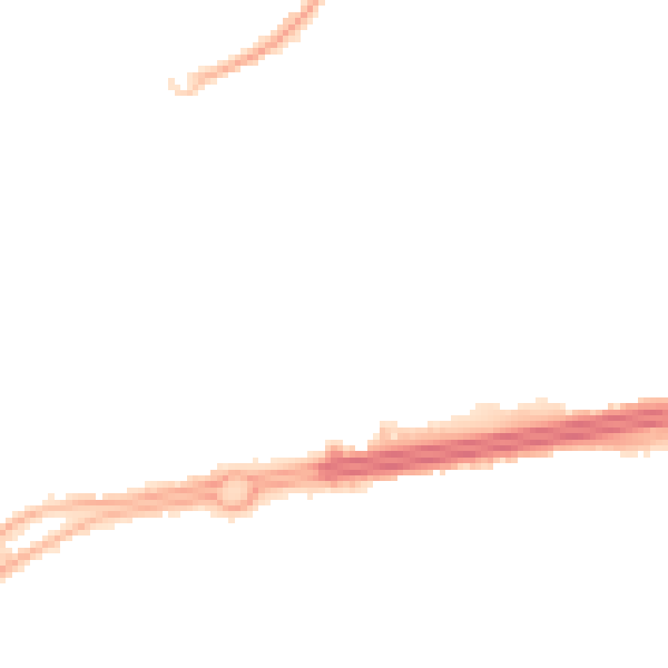 Night-time road noise heatmap for L14 2EY