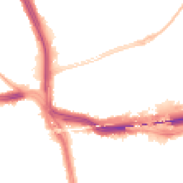 Night-time road noise heatmap for L14 3LW