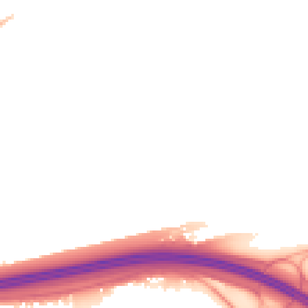 Night-time road noise heatmap for L14 6TG