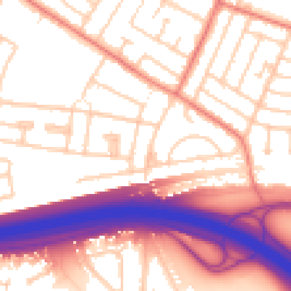 Daytime road noise heatmap for L14 6TU
