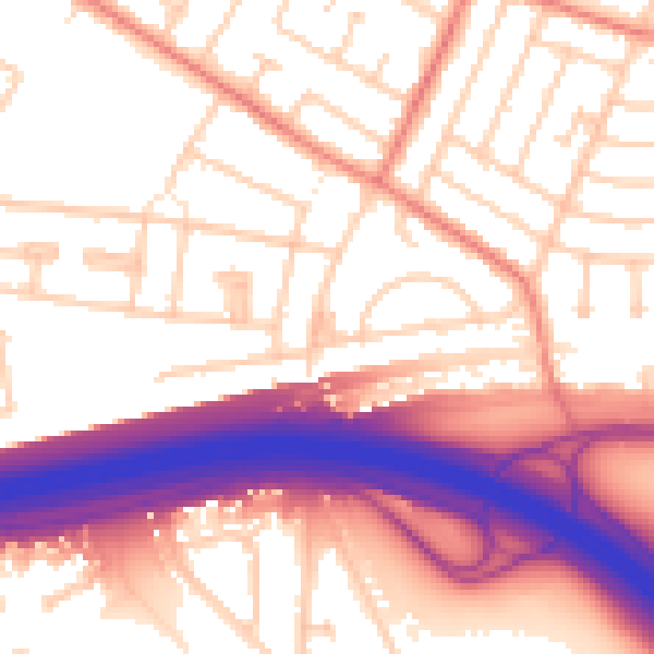 Daytime road noise heatmap for L14 6TX