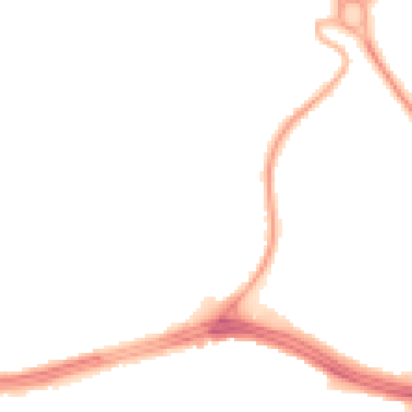 Night-time road noise heatmap for L14 9AE
