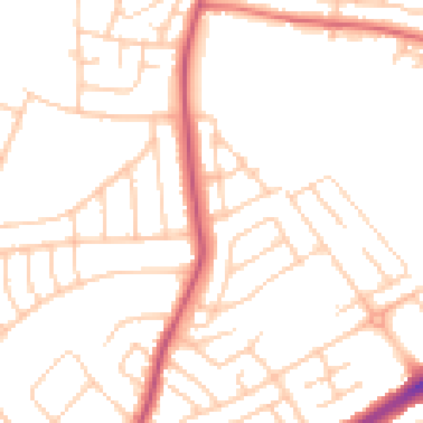 Daytime road noise heatmap for L21 0DH