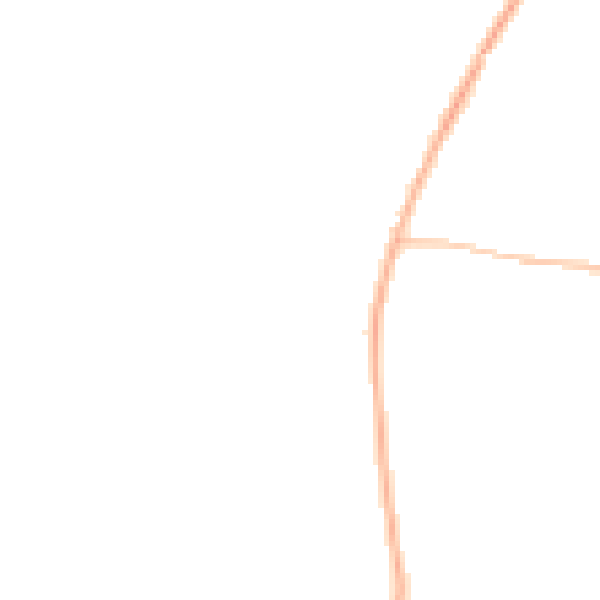 Night-time road noise heatmap for L21 0DN