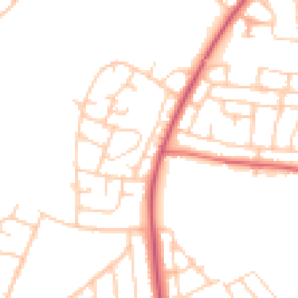 Daytime road noise heatmap for L21 0DR