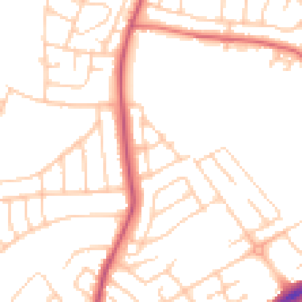 Daytime road noise heatmap for L21 0ED