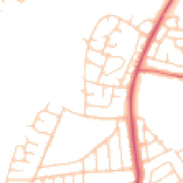 Daytime road noise heatmap for L21 0EL