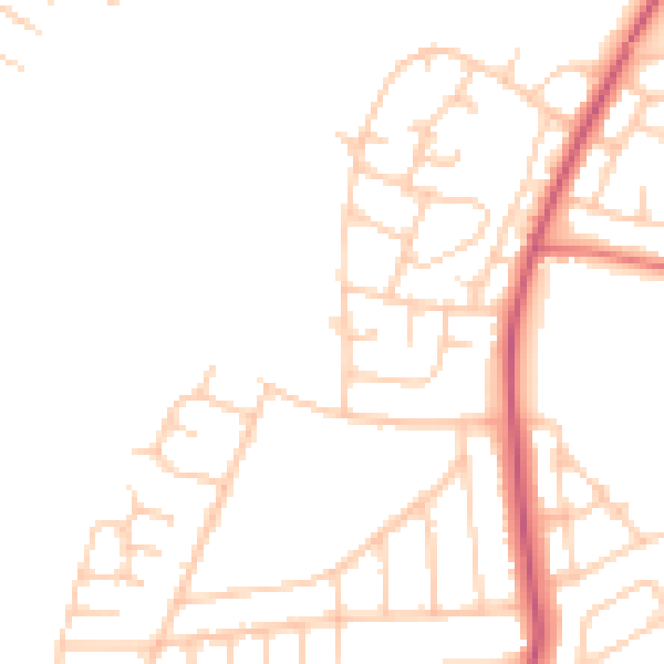 Daytime road noise heatmap for L21 0EP