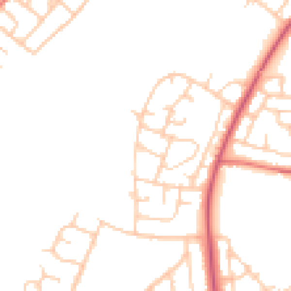 Daytime road noise heatmap for L21 0ER