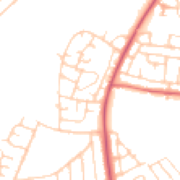 Daytime road noise heatmap for L21 0ES