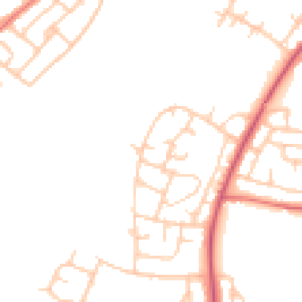 Daytime road noise heatmap for L21 0EU