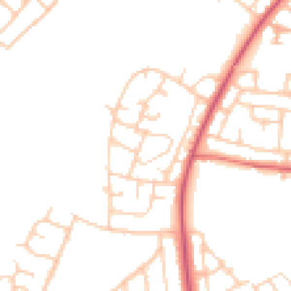 Daytime road noise heatmap for L21 0EZ