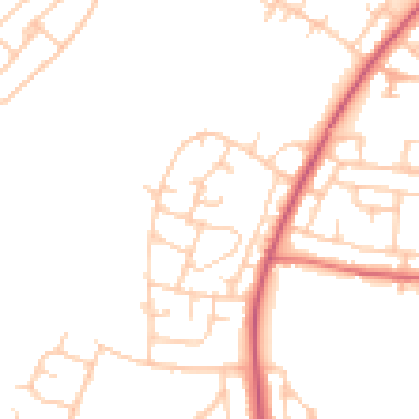 Daytime road noise heatmap for L21 0HA