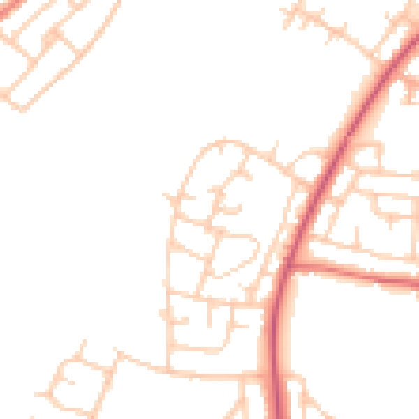 Daytime road noise heatmap for L21 0HD