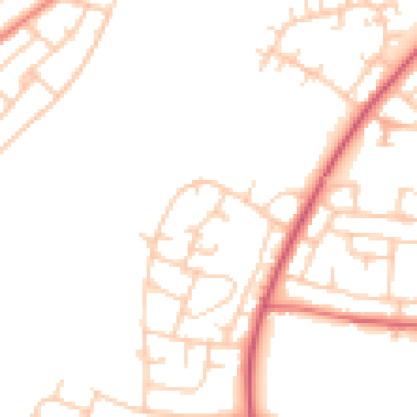 Daytime road noise heatmap for L21 0HE
