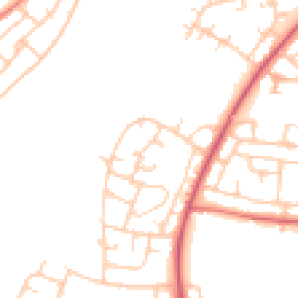 Daytime road noise heatmap for L21 0HF
