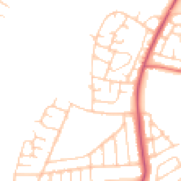 Daytime road noise heatmap for L21 0HG