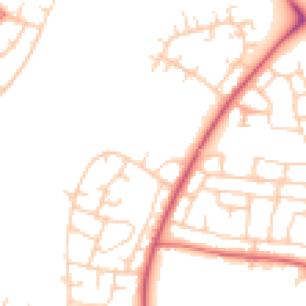 Daytime road noise heatmap for L21 0HH