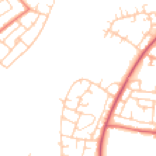 Daytime road noise heatmap for L21 0HN