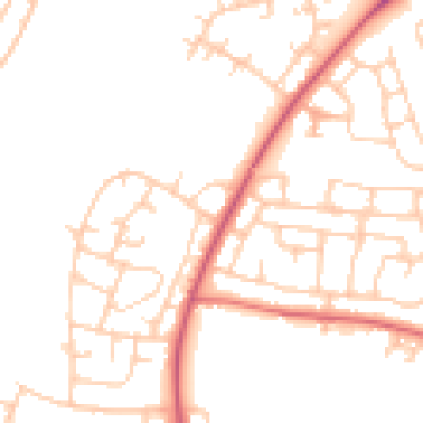 Daytime road noise heatmap for L21 0HP
