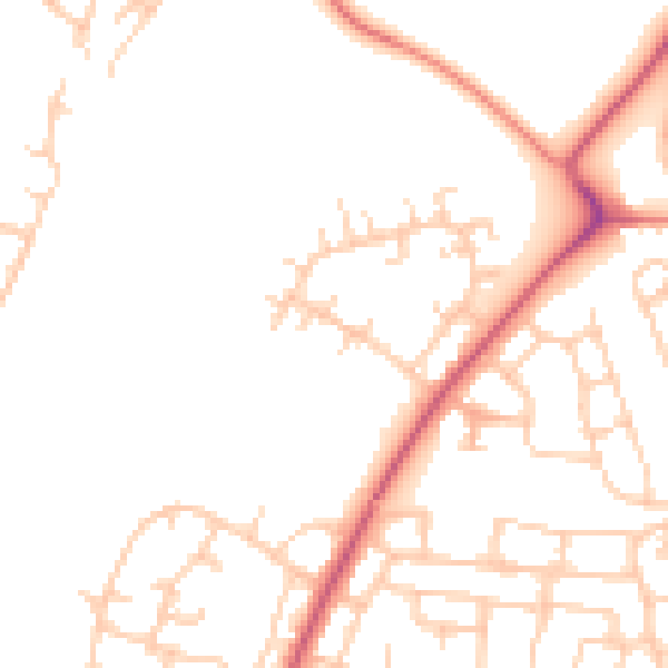 Daytime road noise heatmap for L21 0HY
