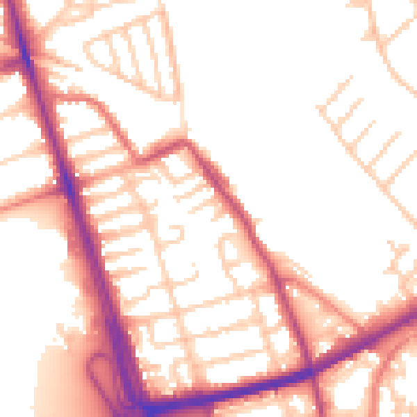 Daytime road noise heatmap for L21 1AR