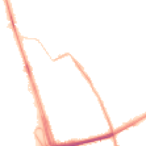 Night-time road noise heatmap for L21 1AS