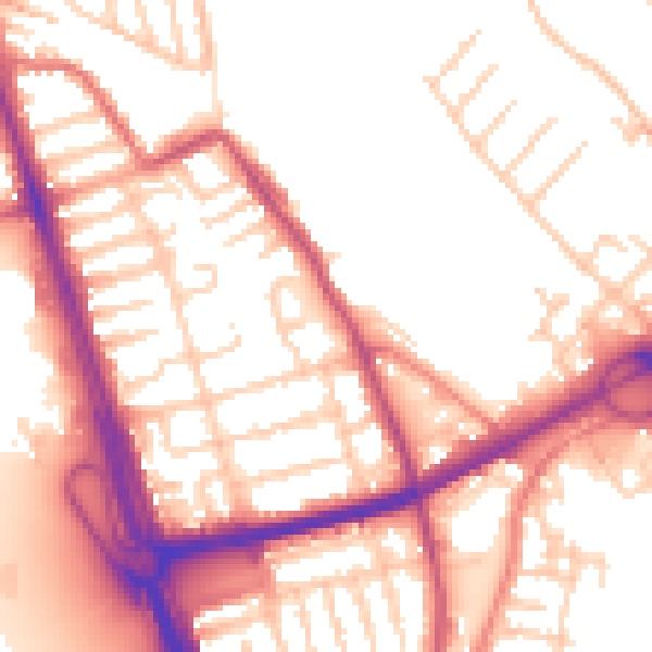 Daytime road noise heatmap for L21 1AX
