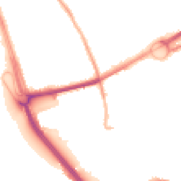 Night-time road noise heatmap for L21 1DN