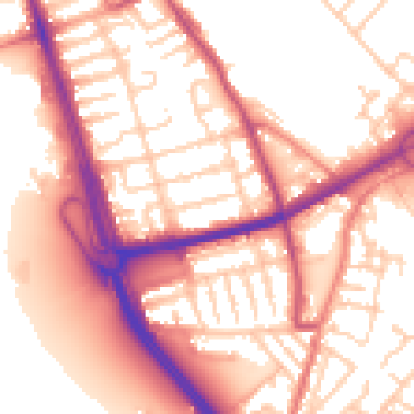 Daytime road noise heatmap for L21 1DP