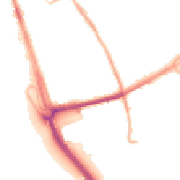 Night-time road noise heatmap for L21 1DP