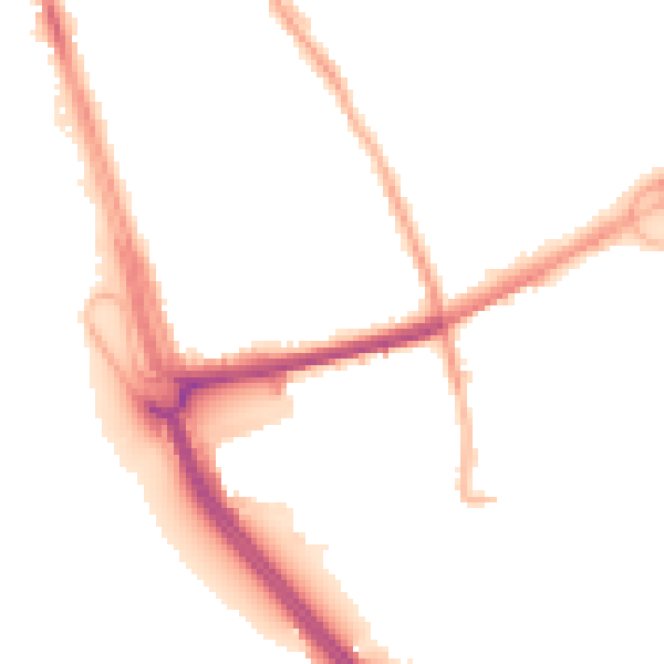 Night-time road noise heatmap for L21 1DW