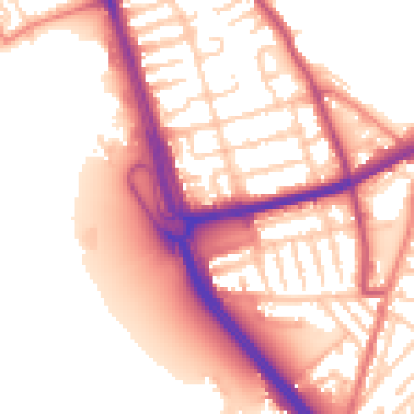 Daytime road noise heatmap for L21 1EB