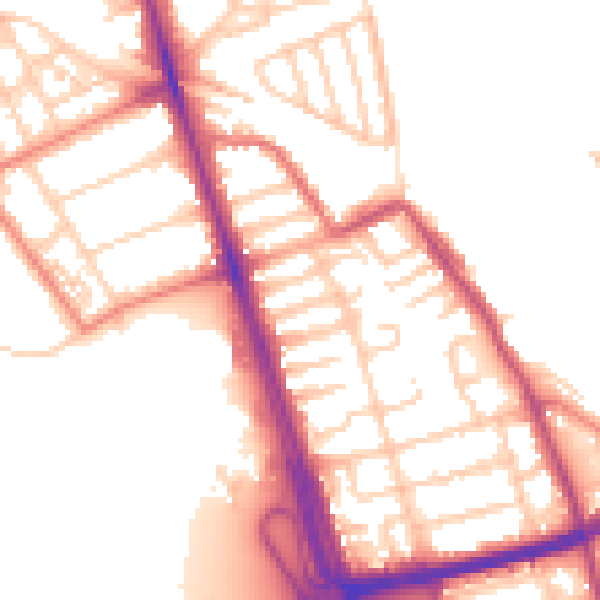 Daytime road noise heatmap for L21 1EE