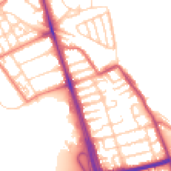 Daytime road noise heatmap for L21 1EG