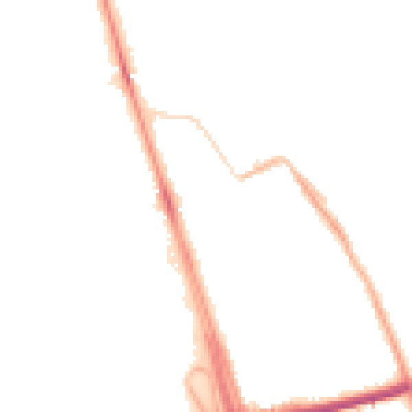 Night-time road noise heatmap for L21 1EG