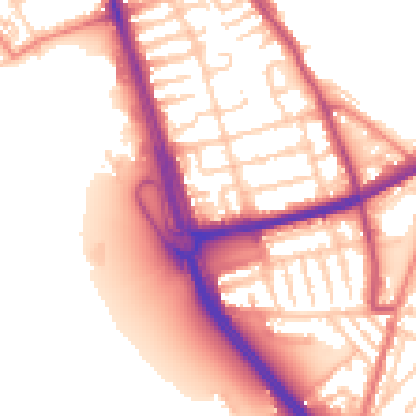 Daytime road noise heatmap for L21 1EH