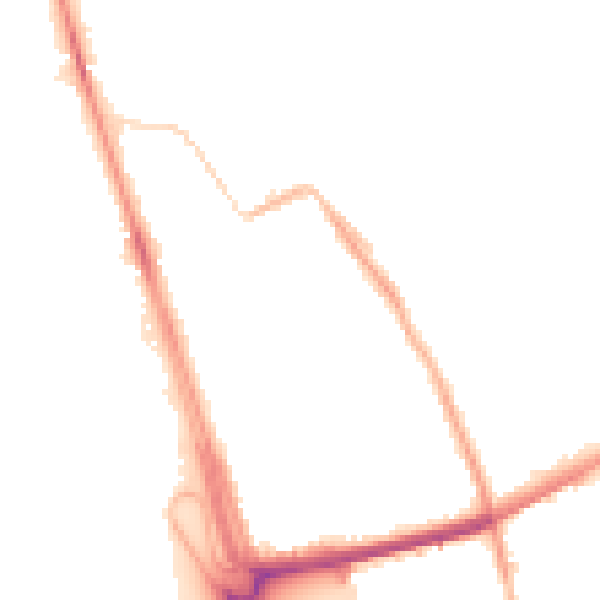 Night-time road noise heatmap for L21 1HG