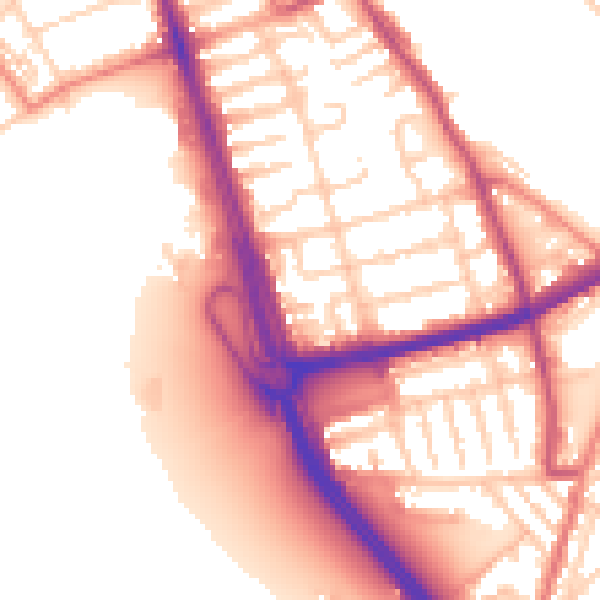 Daytime road noise heatmap for L21 1HX