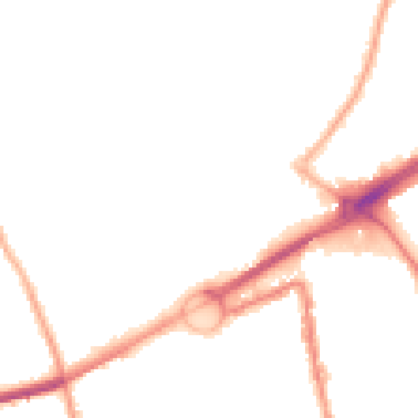 Night-time road noise heatmap for L21 2PE
