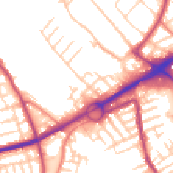 Daytime road noise heatmap for L21 2PN